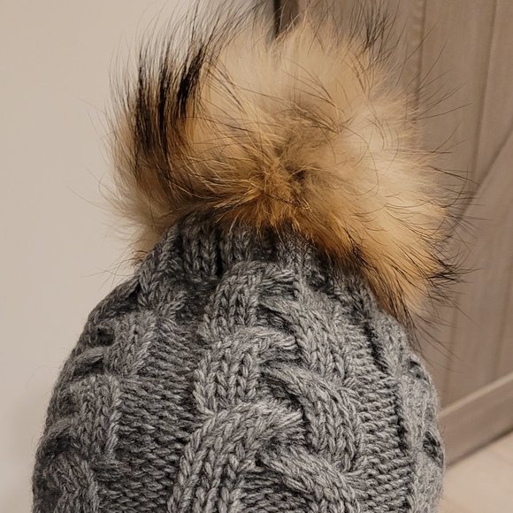 PARAJUMPER  winter cable hat, gray color - Picture 2 of 12